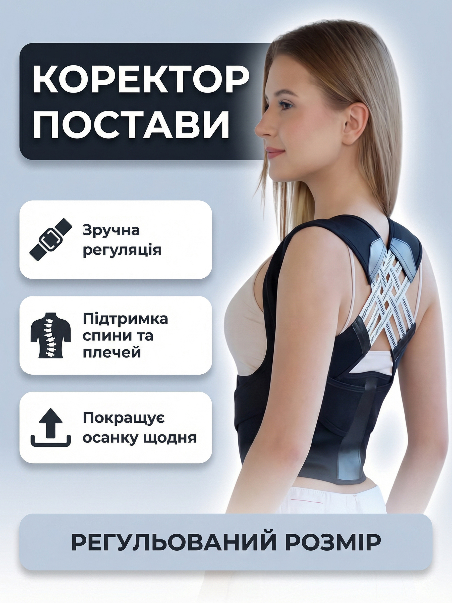 Регульований коректор постави