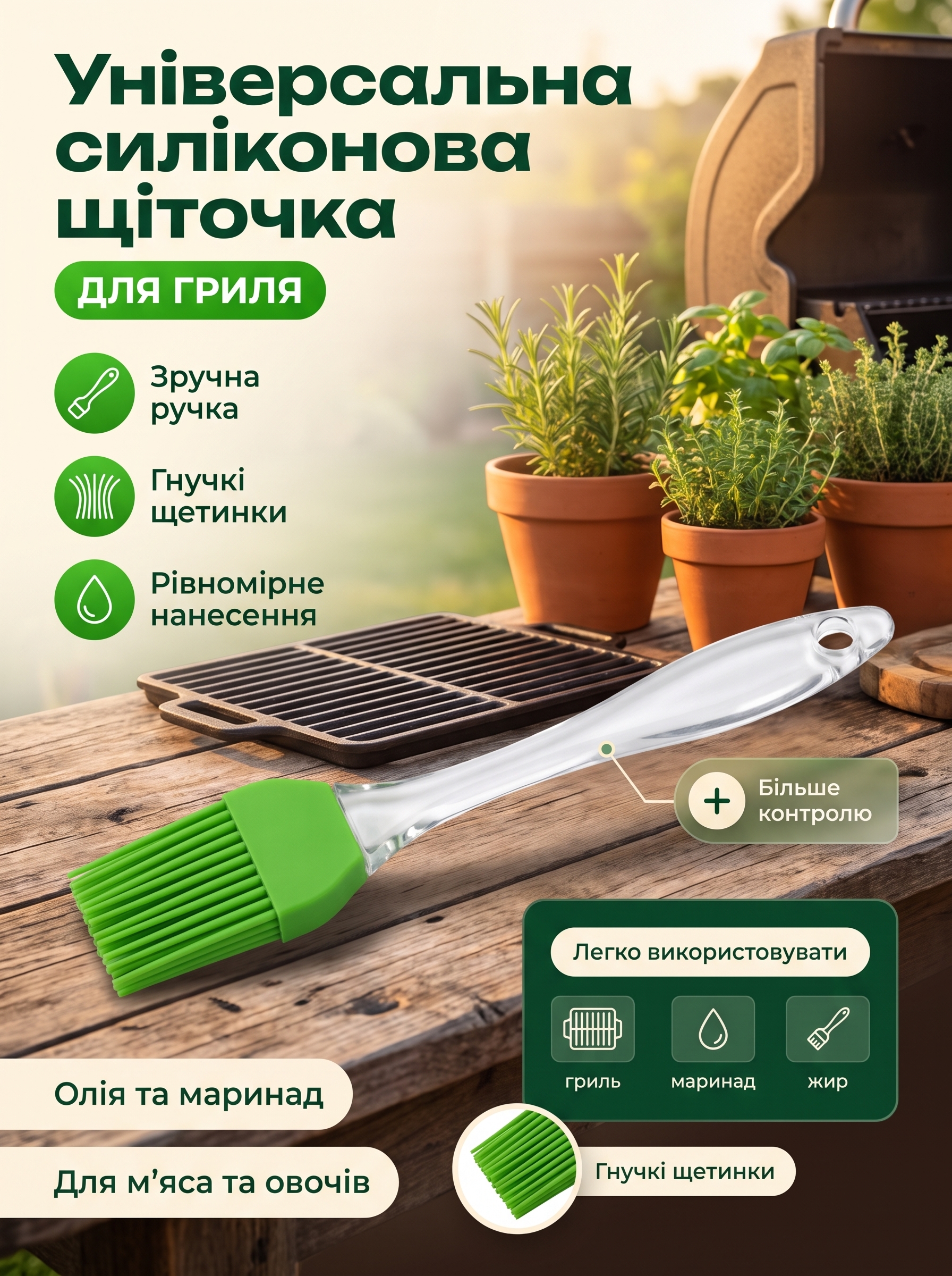 Універсальна силіконова щіточка