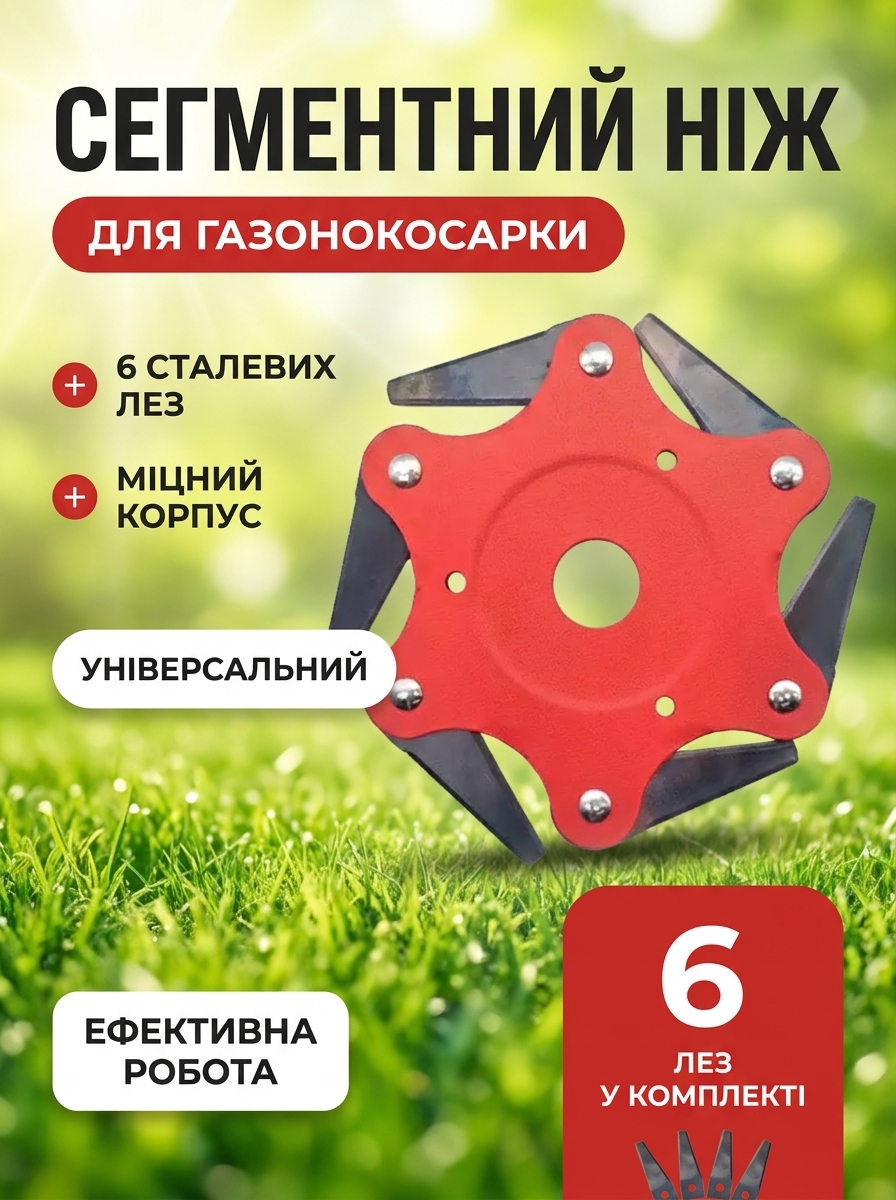 Сегментний ніж для газонокосарки