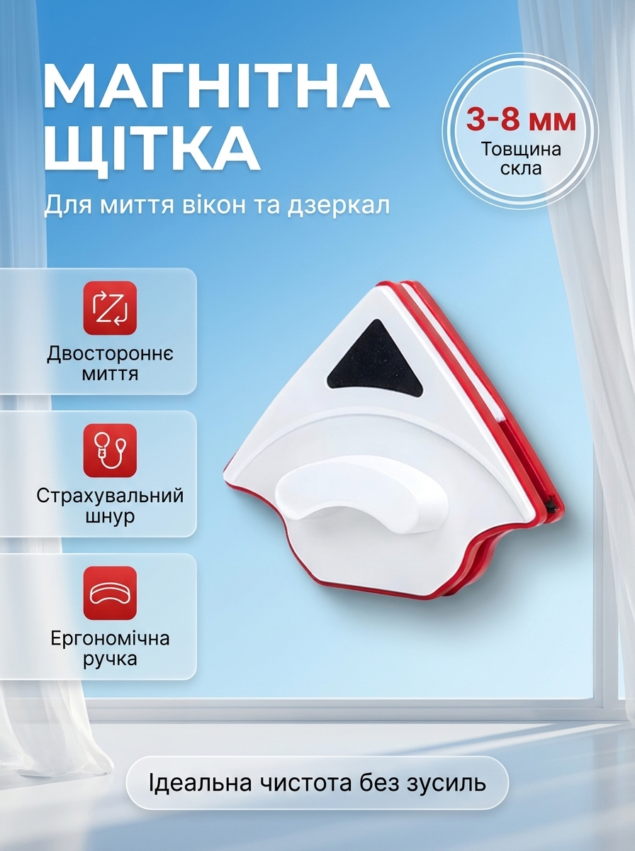 Двойна магнітна щітка Magnetic DuoClean
