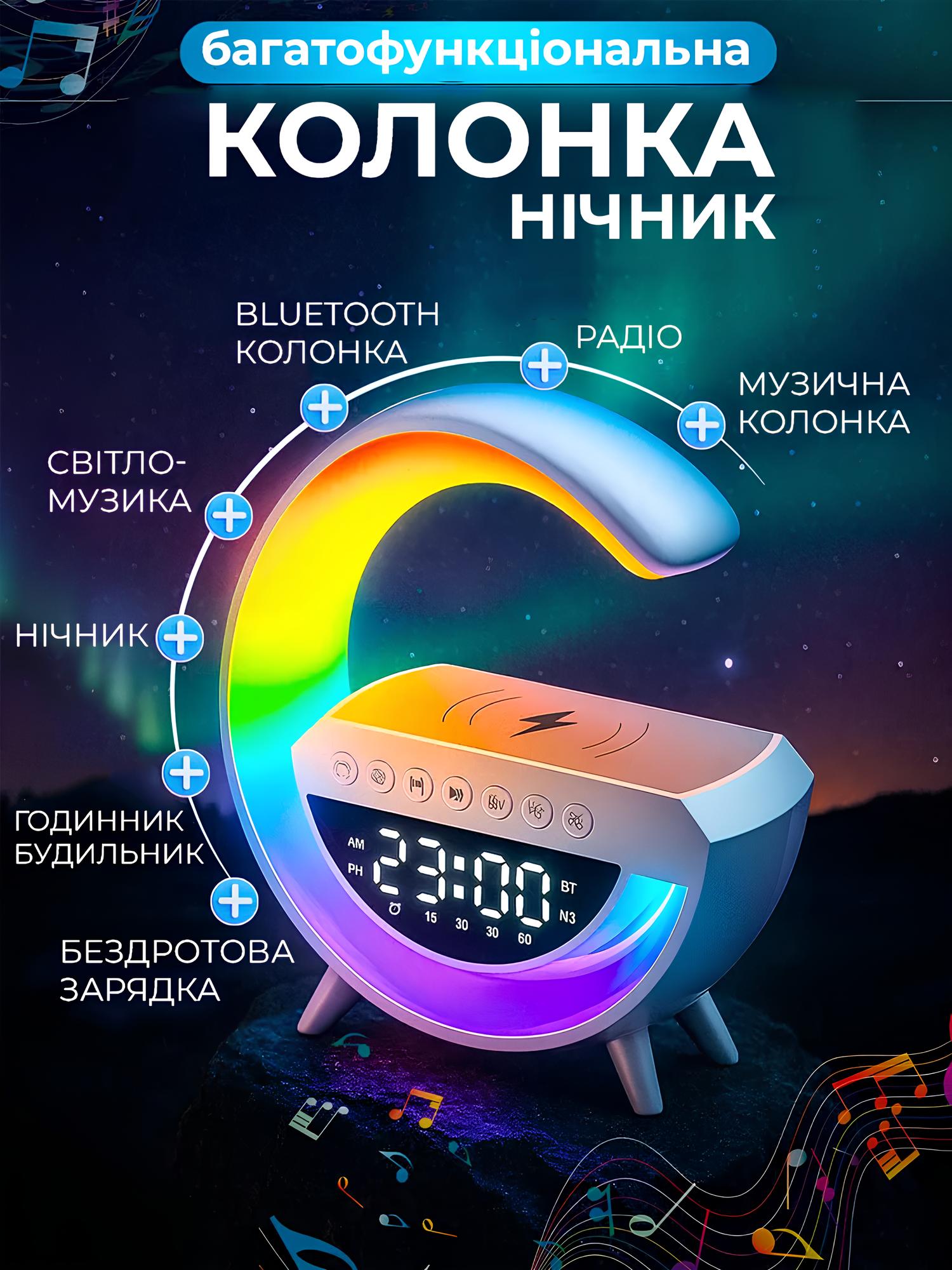 Багатофункціональна колонка-нічник