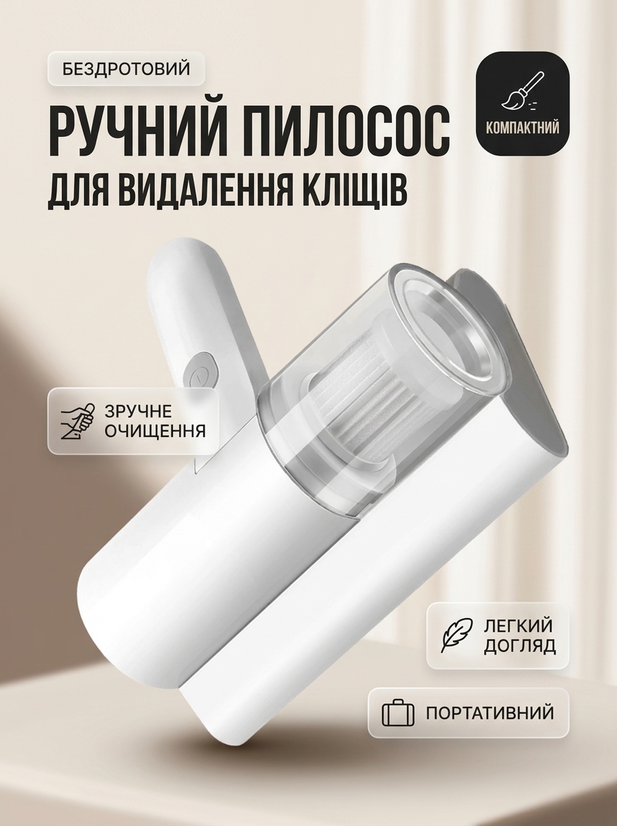 Бездротовий ручний пилосос Vacuum Cleaner